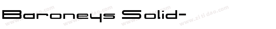 Baroneys Solid字体转换